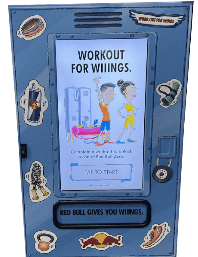 Redbull “Workout for Wiiings” Vending Challenge